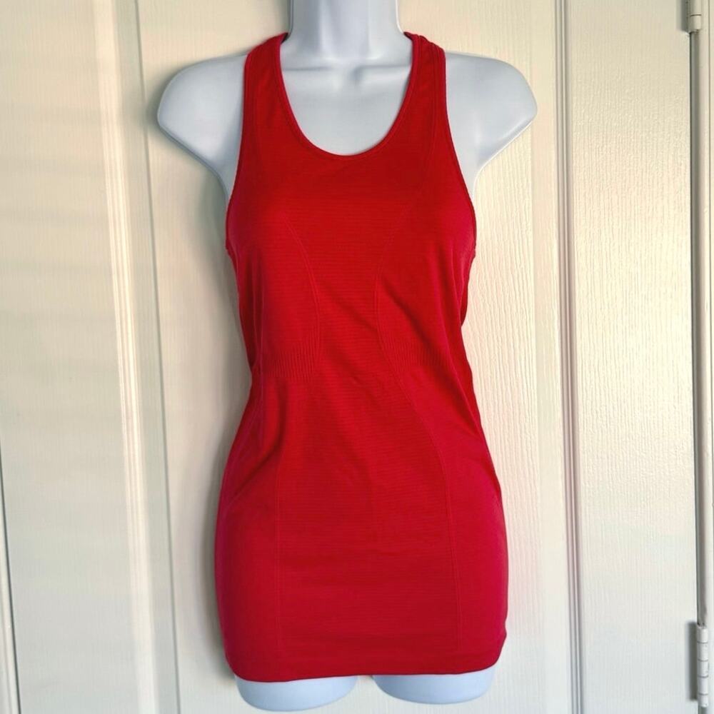 Zyia Active Copper Charged Seamless Tank Top Small S Red Racerback Workout Gym
